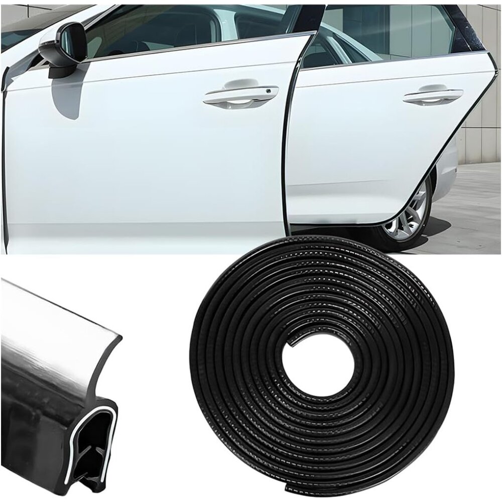 Car Door Protector Edge Guards, 33Ft Anti Collision U Shaped Automobile Door Sea